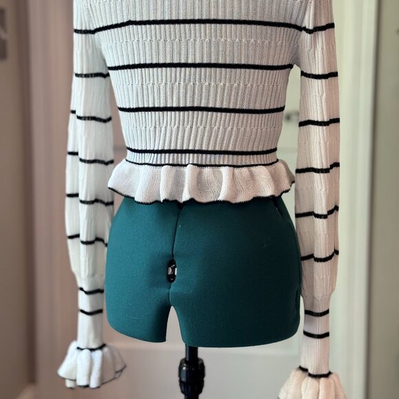 Mable Ruffle Knit Twin Set Maxi Skirt & Crop Top - Picture 4 of 5